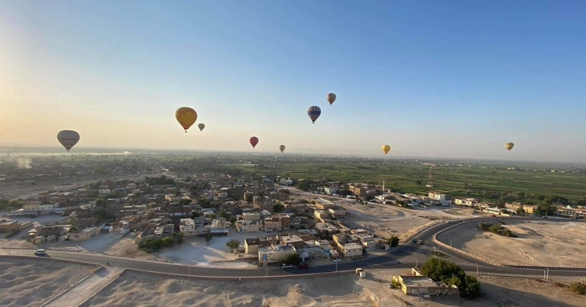 Louxor au départ de Hurghada avec vol en montgolfière